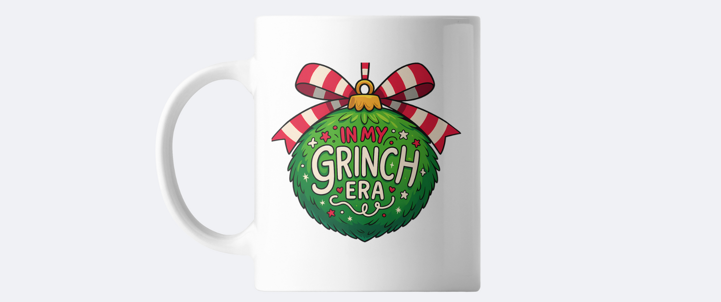 In my Grinch Era coffee mug