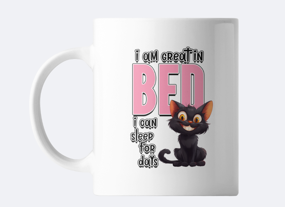 I am great in bed sublimation mug