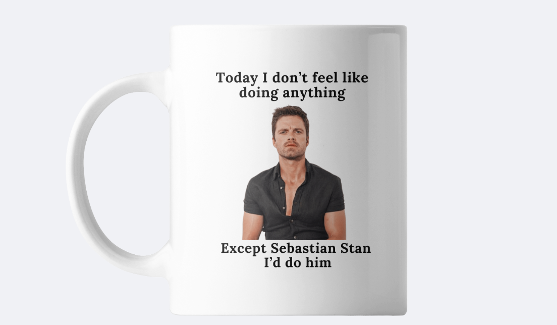 Sebastian Stan coffee mug