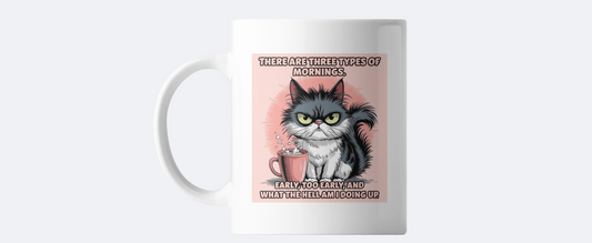 Funny cat sublimated coffee mug