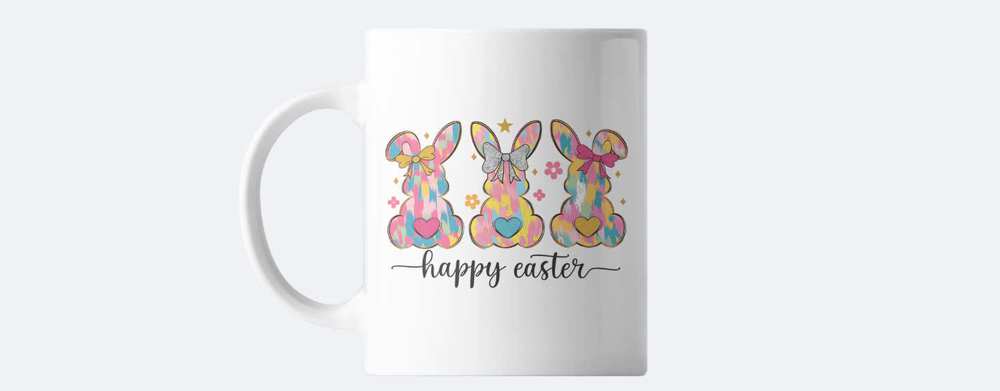 Happy easter bunny coffee mug