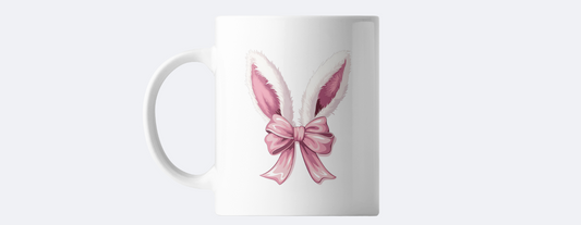 Bunny ears coffee mug