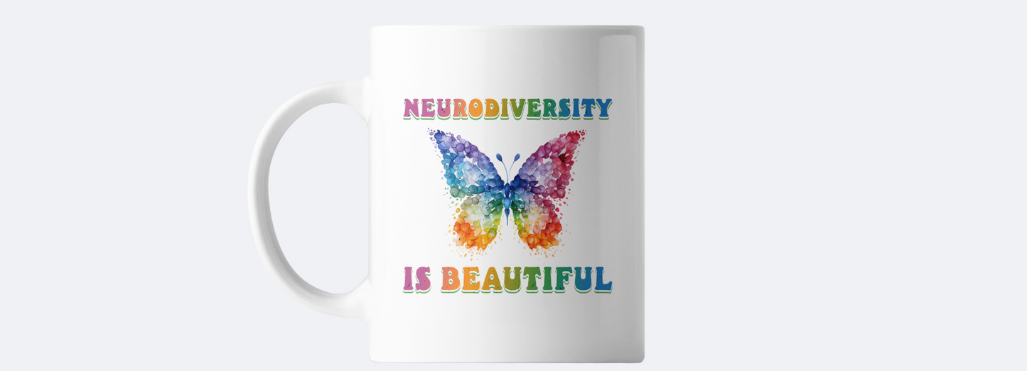 Neurodiversity is beautiful coffee mug
