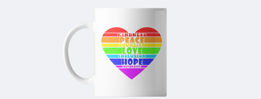 Pride awareness coffee mug