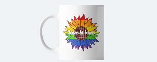 Love is love pride coffee mug