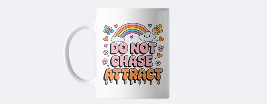 Do not chase attract coffee mug