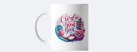 Curl up with a good book coffee mug