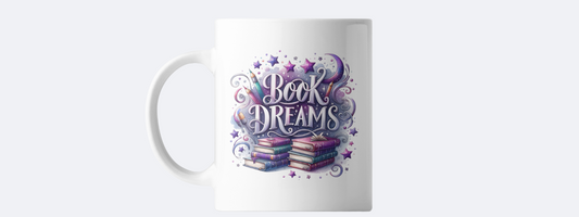 Book dreams coffee mug