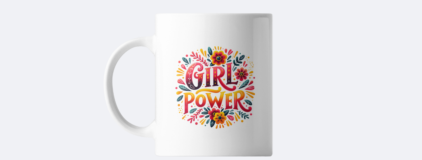 Girl power coffee mug