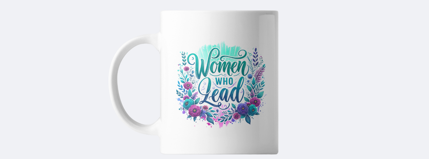 Women who lead coffee mug