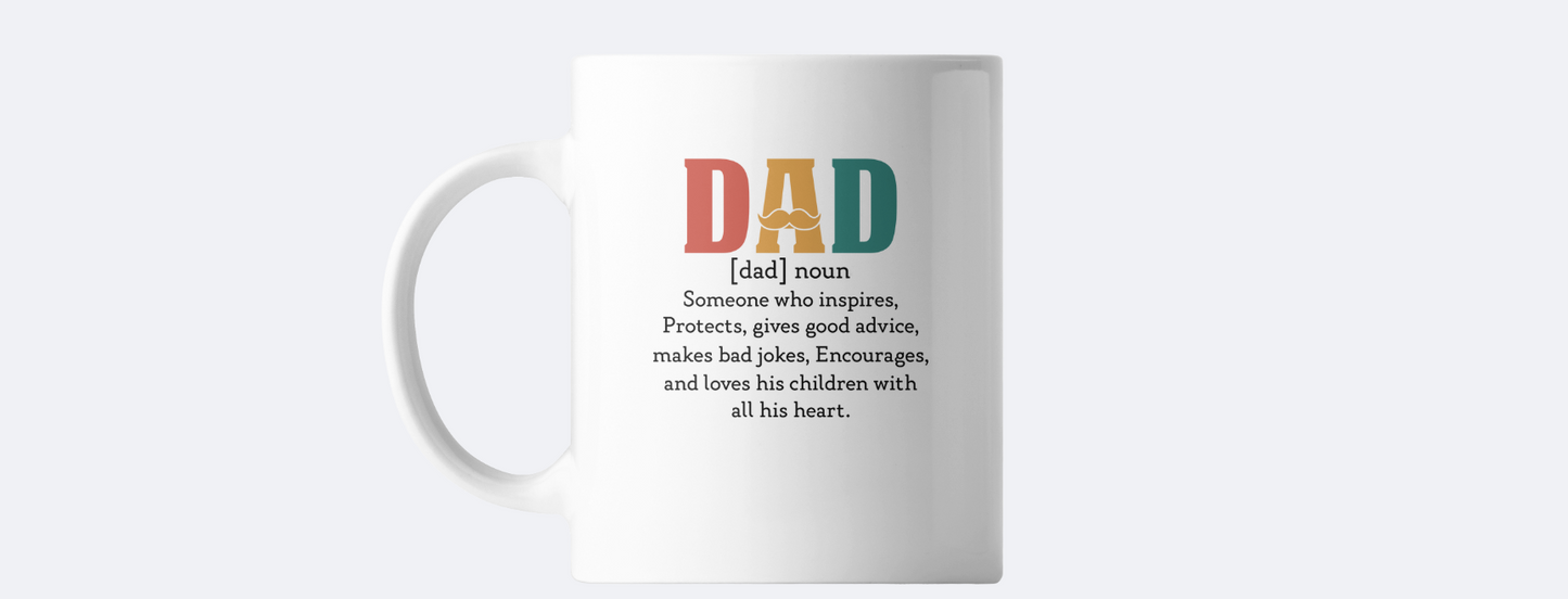 Dad info coffee mug