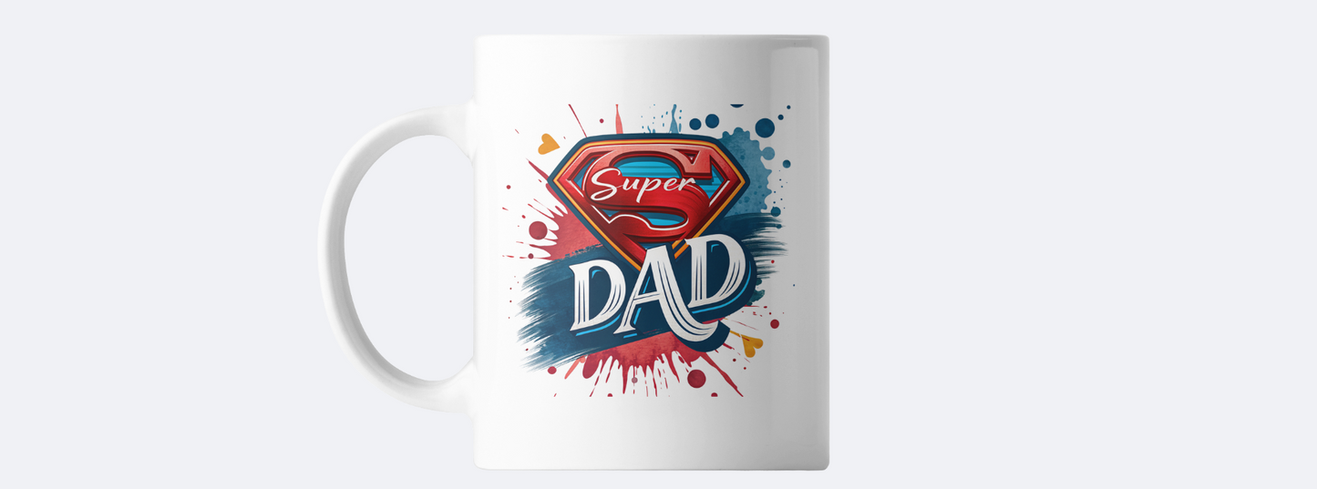 Super dad coffee mug