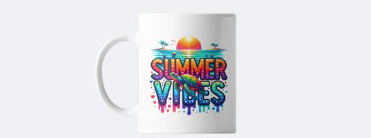 Summer vibes coffee mug