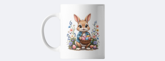 Cute easter bunny coffee mug