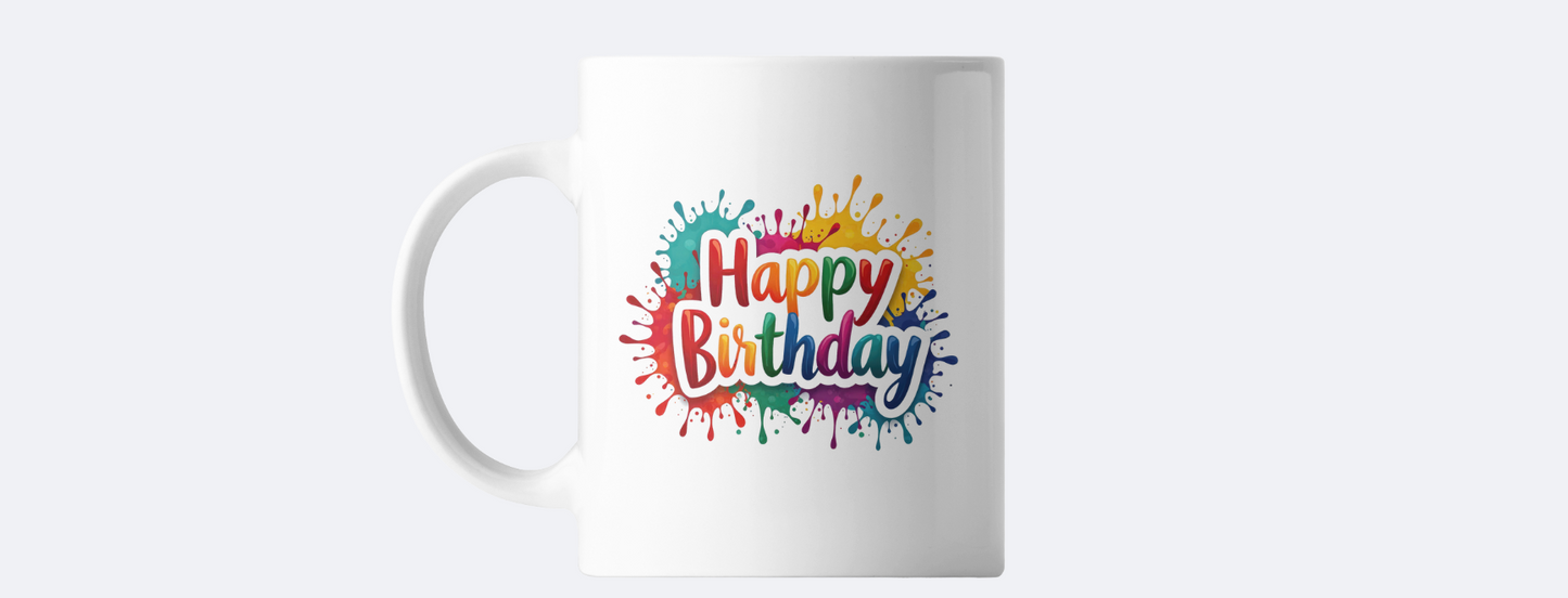Happy Birthday coffee mug