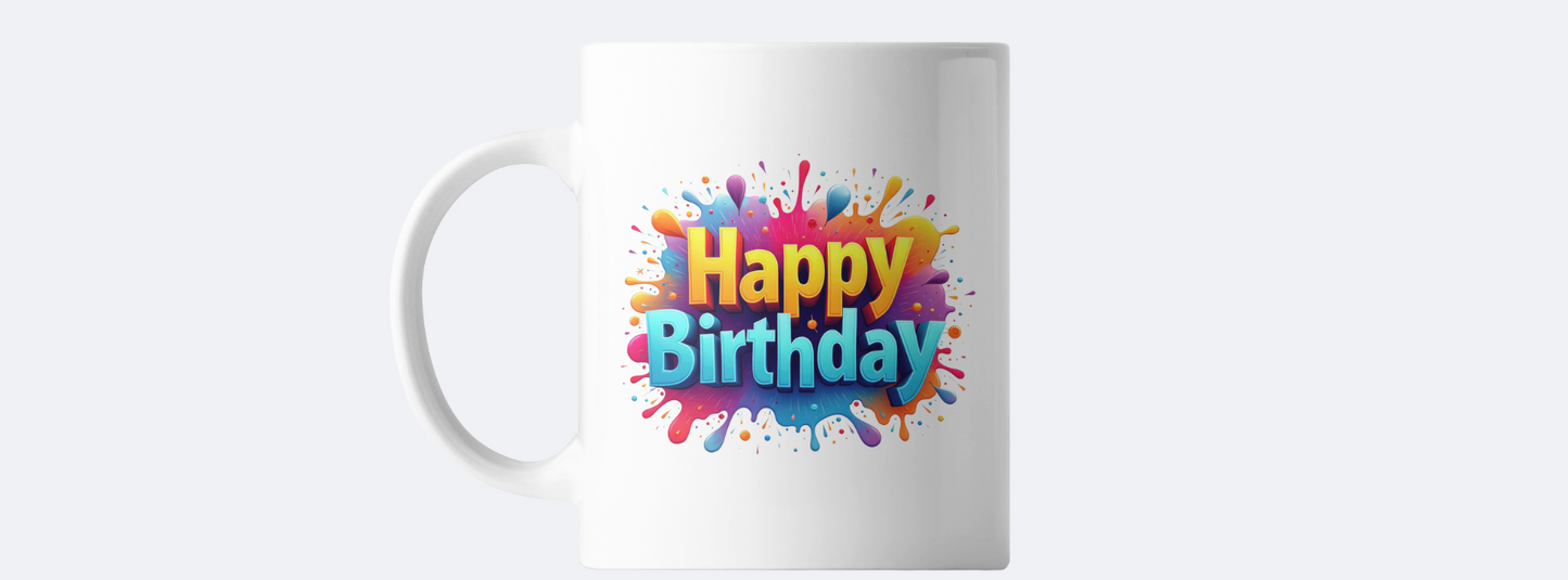 Happy Birthday coffee mug