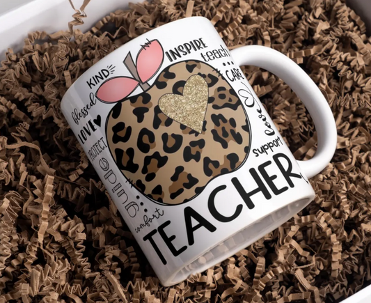 Teacher apple coffee mug