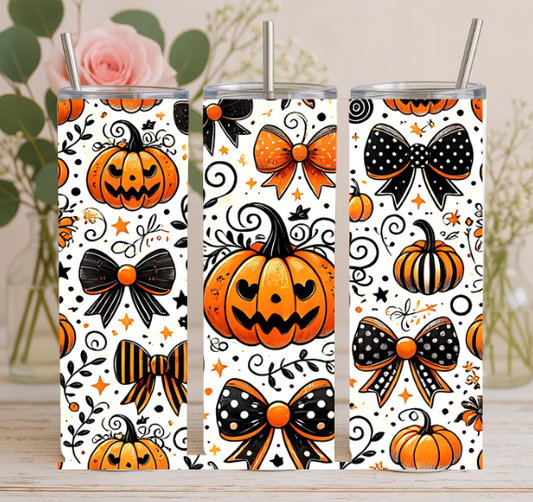 Pumpkin Halloween 20 oz tumbler