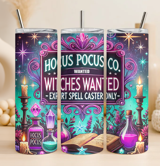 Hocus Pocus witches wanted 20 oz tumbler