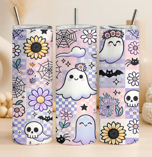 Cute ghost Halloween 20oz tumbler