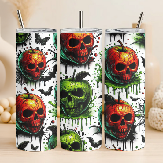Spooky apples 20 oz steel tumbler