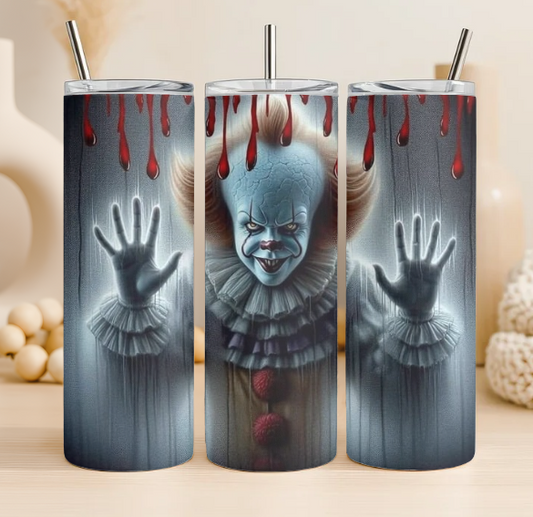 Pennywise halloween 20 oz steel tumbler