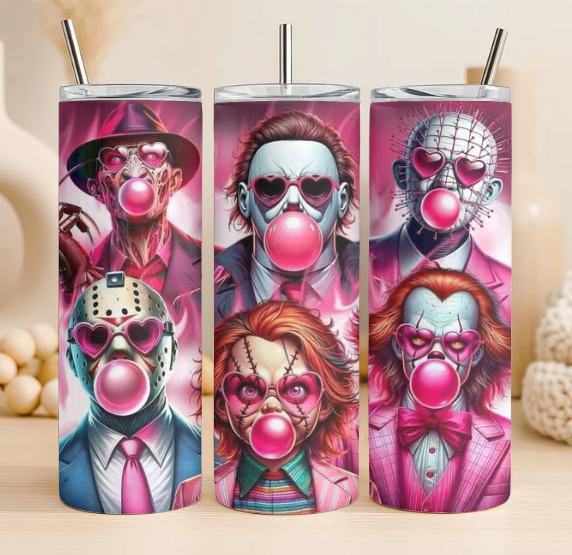 Funny Halloween 20 oz steel tumbler