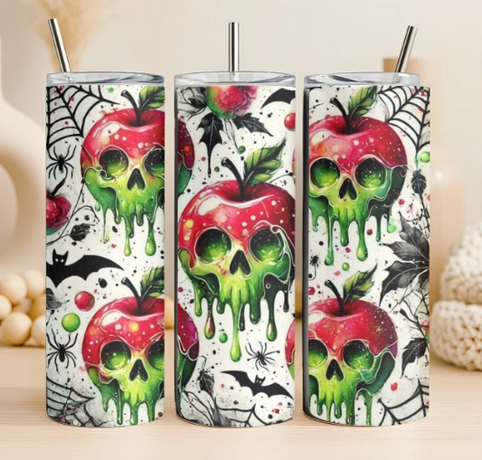 Spooky apples 20 oz steel tumbler