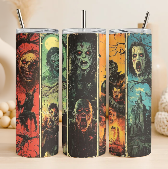 Classic halloween 20 oz steel tumbler