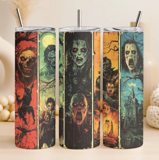 Classic halloween 20 oz steel tumbler