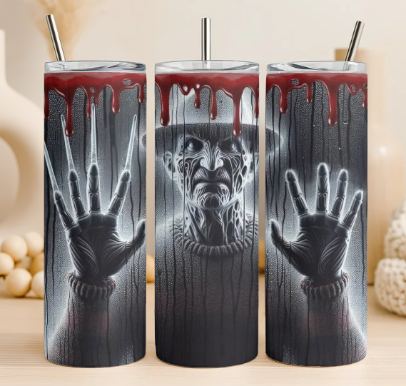 Freddy kruger 20 oz steel tumbler