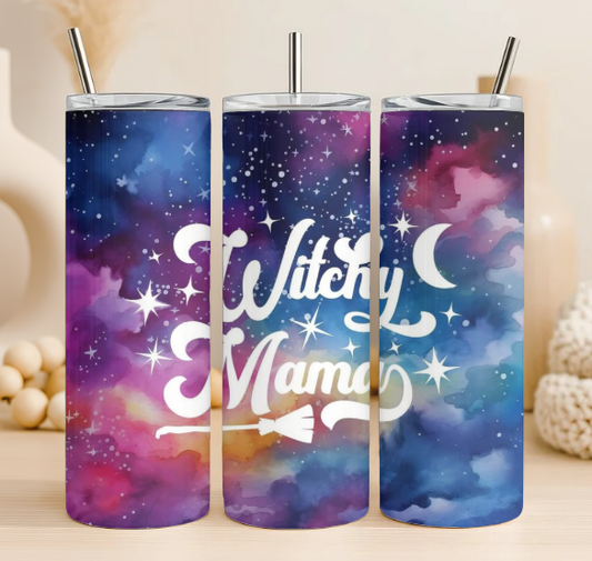 Witchy mama 20 oz steel tumbler