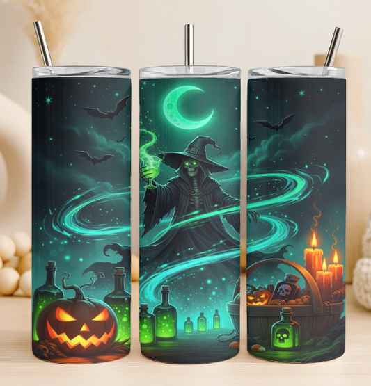 Mystical witch 20 oz steel tumbler
