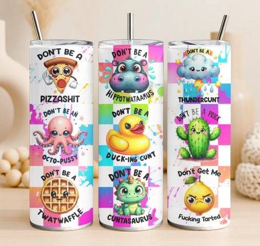 Sweary 20 oz steel tumbler