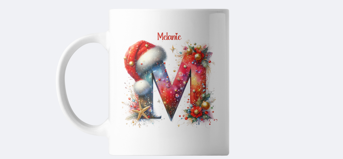 Personalised Christmas initial mu - any name any letter