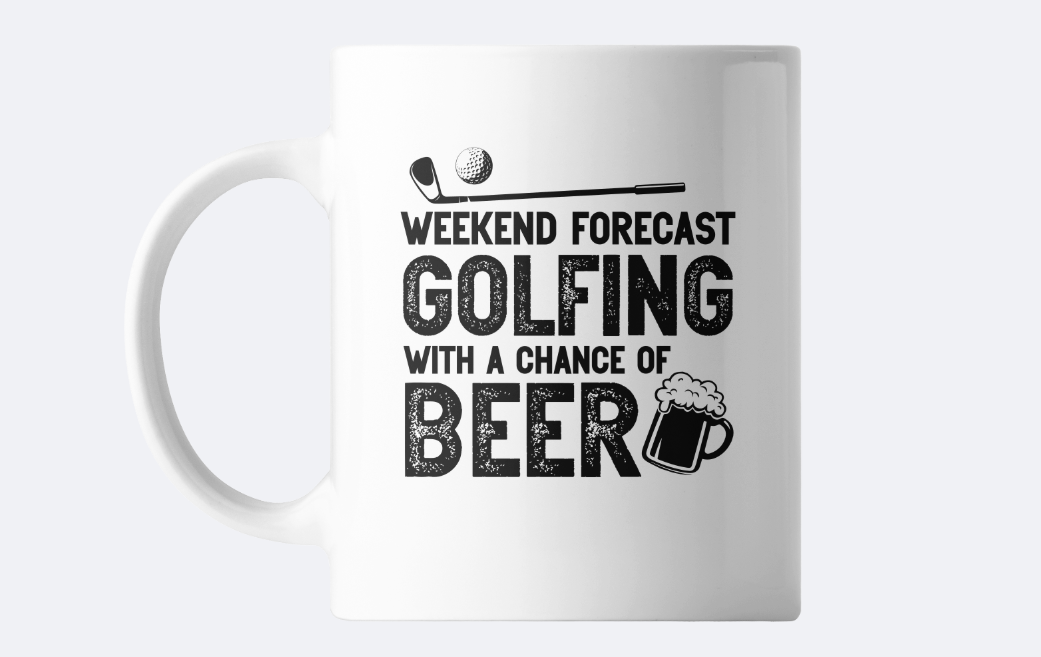 Golfing mug