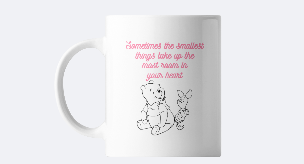 Winnie and piglet mug